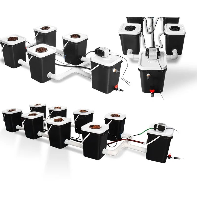 Nieuwe Deep Water Cultuur Site Bellenstroom Emmers Hydrocultuur Groeiende Systeemkits