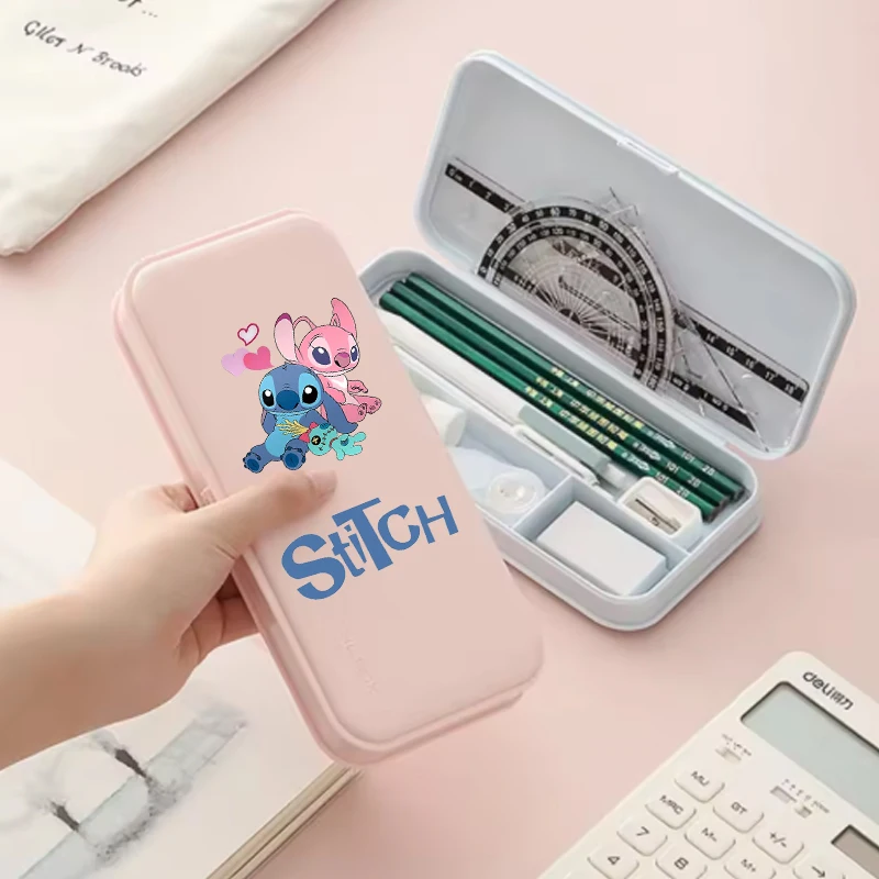 

Lilo & Stitch Waterproof Large Capacity Pencil Case Simple Cute Stationery Organizer School Office Supplies Children Disney Gift