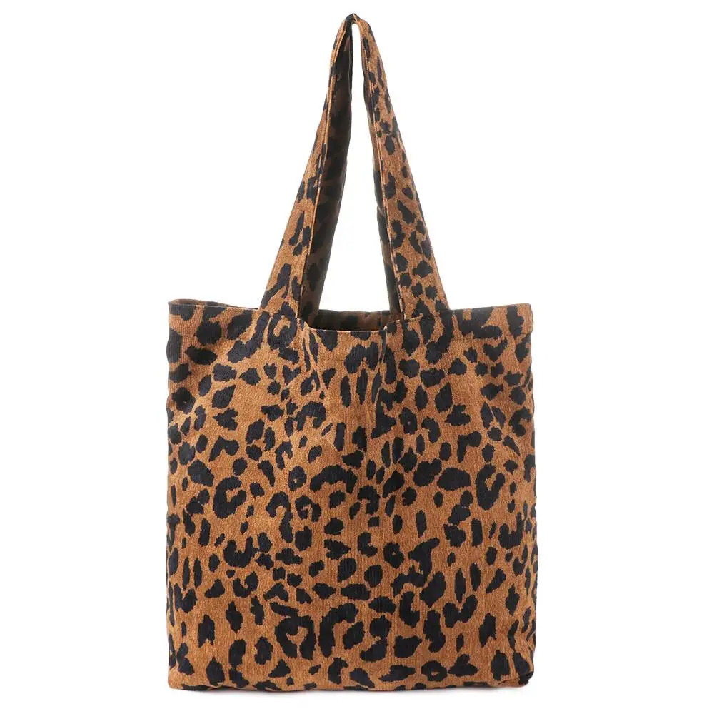 Fashion Casual Leopard Print Single Shoulder Bag Handbags Shopping Bag Tote