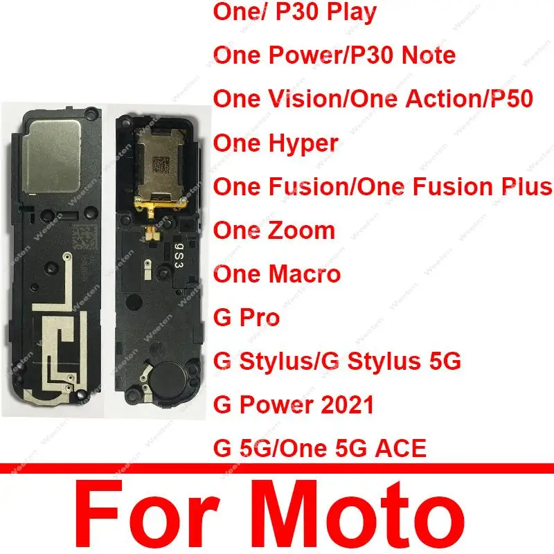 

Громкий динамик звонка зуммер для Motorola Moto One/ One мощность Громкоговоритель зуммер Modlue гибкий кабель запасные части