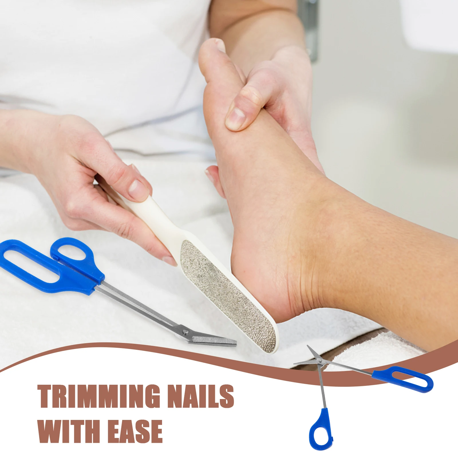 

Stainless Steel 8 3 Inches Blue Nail Scissors For Toenails Pedicure Scissors Thick Nails Pedicure Nail Tools Foot Care