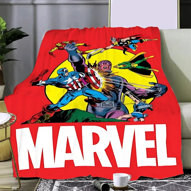 

Marvel Avengers Super Heroes Printed Blanket Picnic Blankets Warm Blanket Soft and Comfortable Blanket Home Travel Birthday Gift