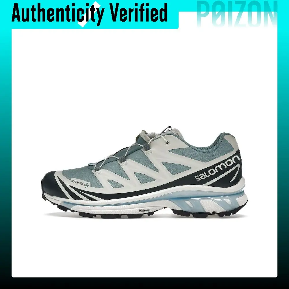 SALOMON x KITH Gore Tex 'Blue' Leather Comfortable Slip Resistant Abrasion Resistant Low top Outdoor Shoes Unisex L47206800