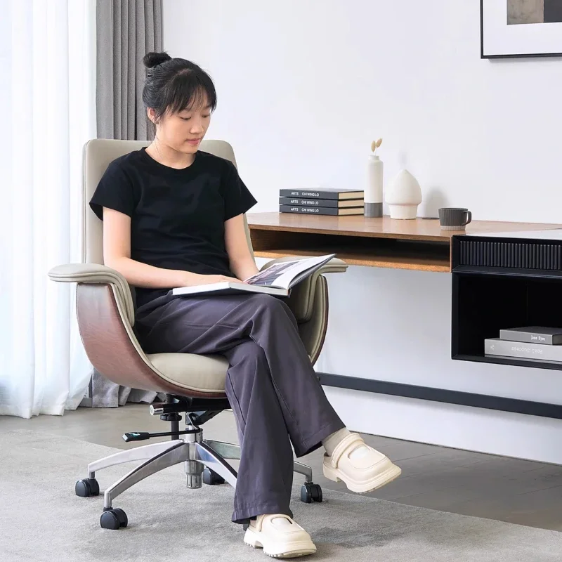 

Swivel Chair Furniture Home Accent Design Ergonomic Writing Room Chaise Comfy Wooden Sedia Da Scrivania Ergonomic Office Chair