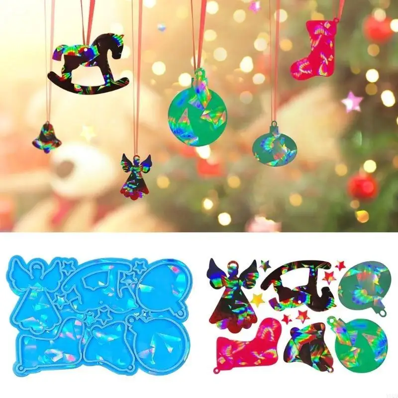 

Силиконовая форма для брелока «Свет и тень» с изображением ангела и формой для подвески в виде брелока с отверстием