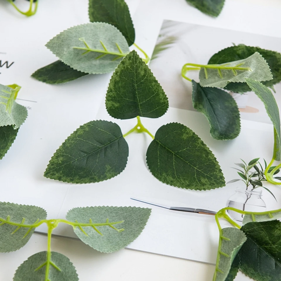 50/100 قطعة نباتات اصطناعية أوراق الورد ديكور غرفة المعيشة المنزلي اكاليل الزفاف ملحقات الزفاف بروش صندوق هدايا عيد الميلاد حشو