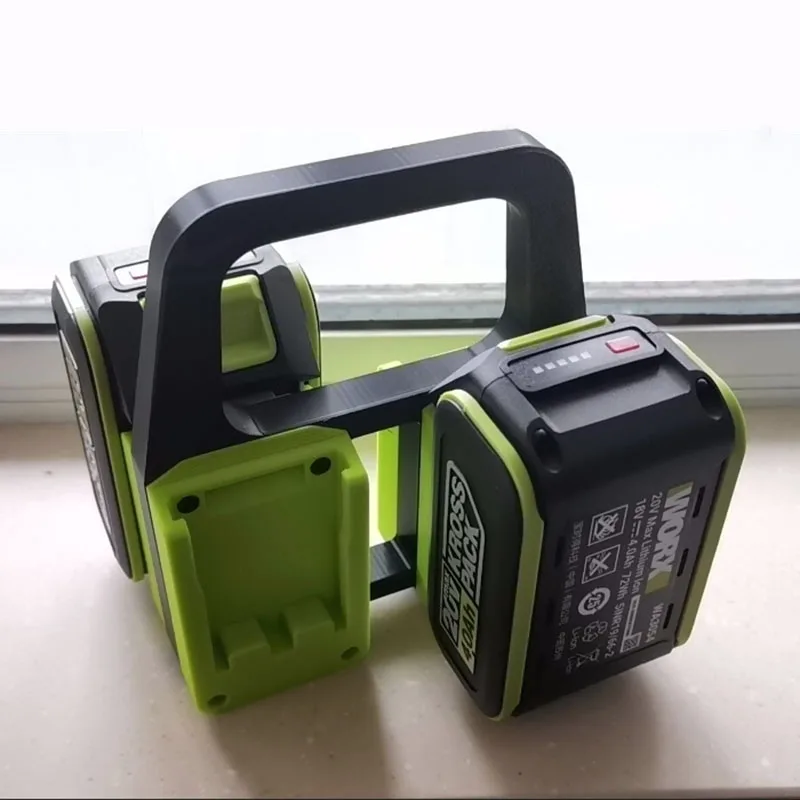 Immagine 7: Supporto per Batterie Compatibile con Batterie WORX Bigfoot, Organizzatore Portatile per Batterie, Rack di Stoccaggio Stampato in 3D