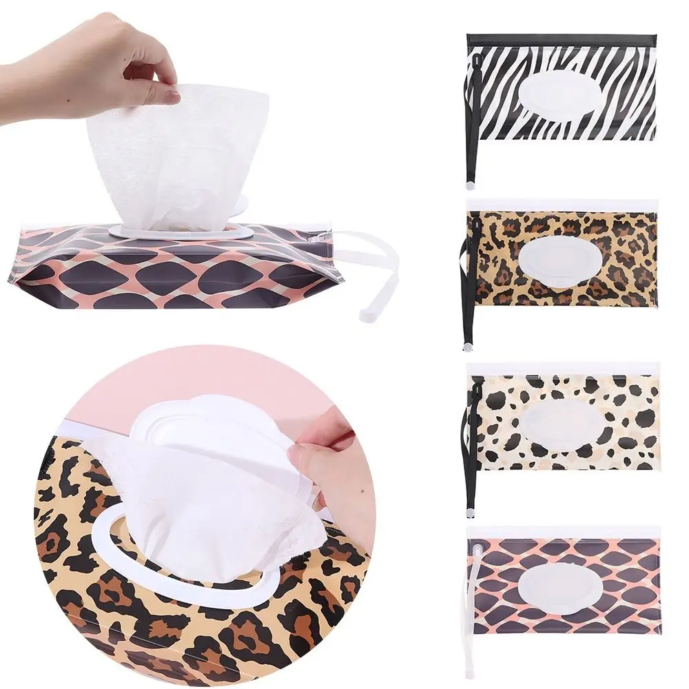 Fashion EVA Wet Wipes Bag Flip Cover Snap-Strap Cosmetic Pouch Portable Reusable Carrying Case Baby Product