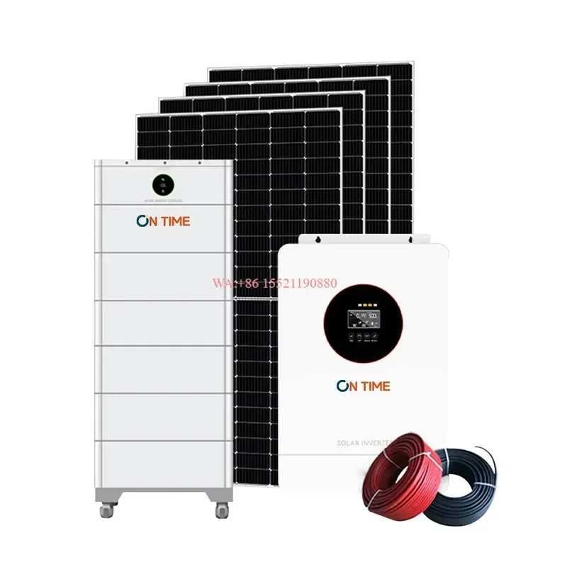 WMWMNU Complete Solar Energy System 5Kw 6Kw 10Kw 15Kw Hybrid Full Set Kit for Home Off Grid Power with Lithium Battery