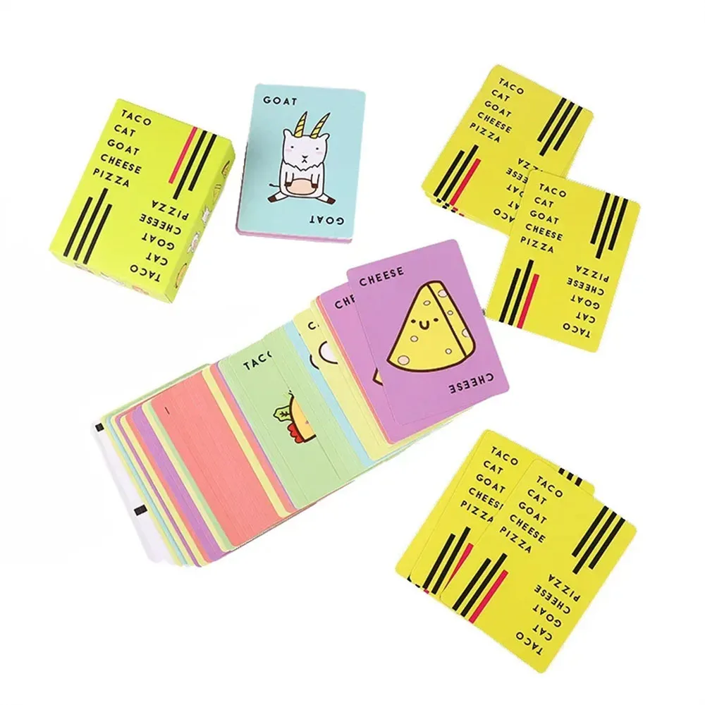 Taco gato cabra queso Pizza Naipes Edición De Pascua Elf Candy Board Juegos Divertidos Para Parejas 2-8 Personas Amigos Juegos De