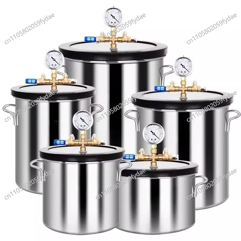 Stainless Steel Defoaming Barrel Defoaming Box Silicone Resin Defoaming Tank Pump Vacuum Sealing Box