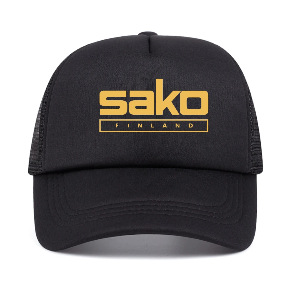 Sako Finland Sniper Riffle Firearms baseball cap summer outdoor adjustable mesh trucker hat casual Breathable Snapback Hats