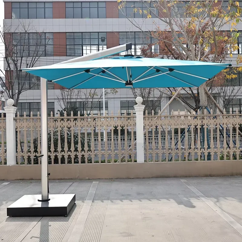 Large All-aluminum Waterproof Solar Detachable Foldable Hotel Cantilever Outdoor Furniture Gym Kitchen Courtyard