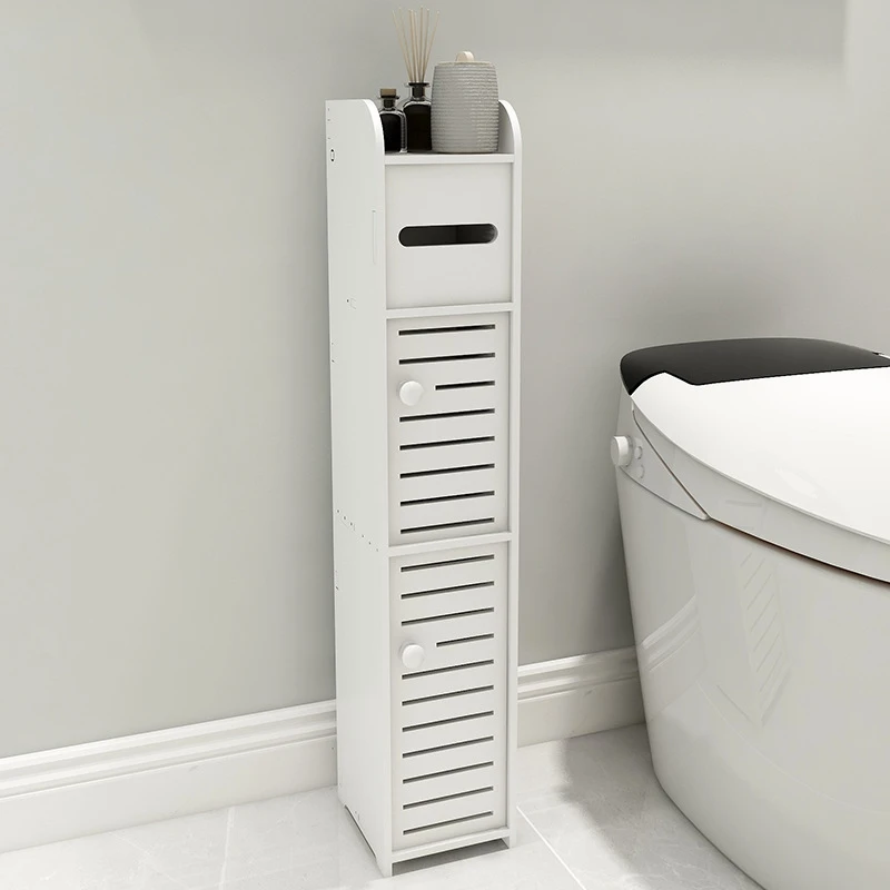 Bathroom Storage Shelf Freestanding Bathroom Cabinet Organizer Toilet Paper Holder with Storage 3 Tier Bathroom Towel Storage