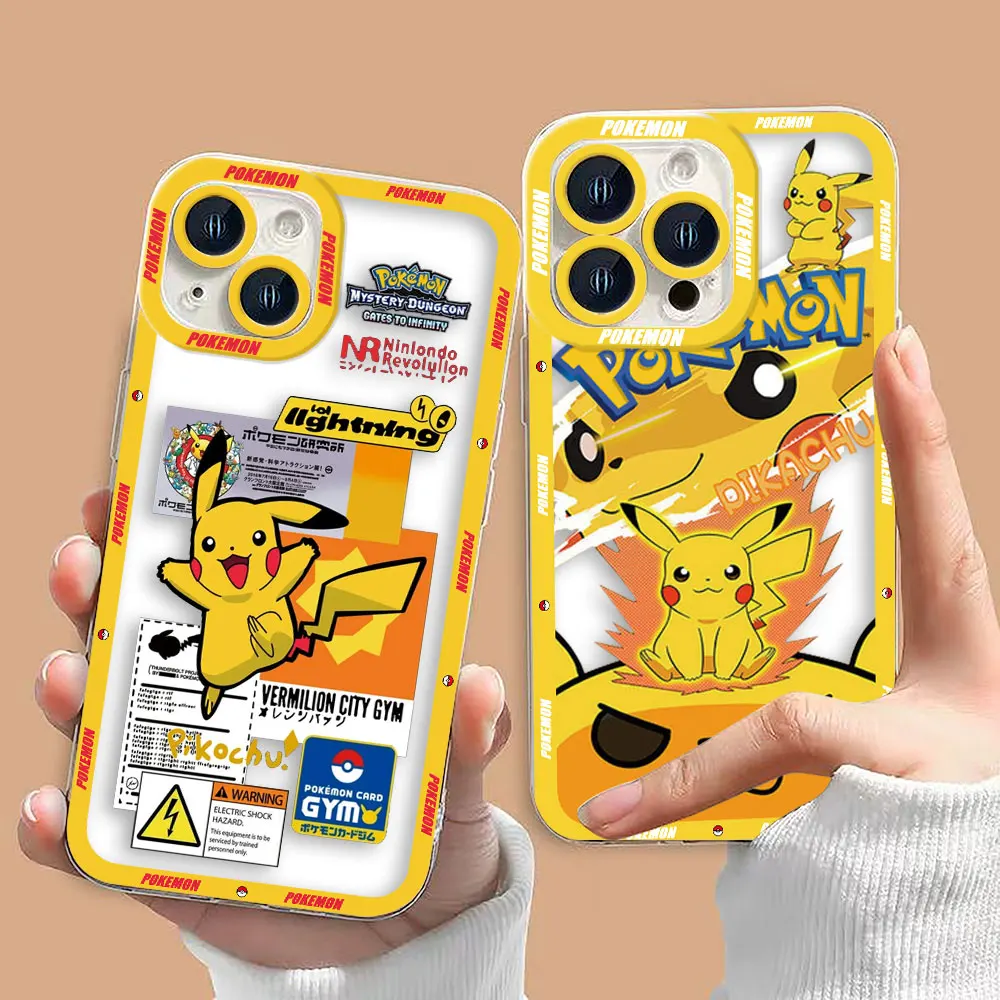 P-Pikachu Gengar Pragon Cassa Del Telefono Trasparente Per OPPO RENO 14 14F 13 13F 12 12F 11 11F 10 8 8T 7 7Z 6Z 5 5F 2F 2Z FIND X3 Caso