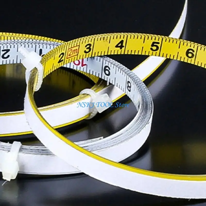 L8RC Steel Adhesive Tape Measure Scale Ruler Sticker Adhesive Measuring Tape