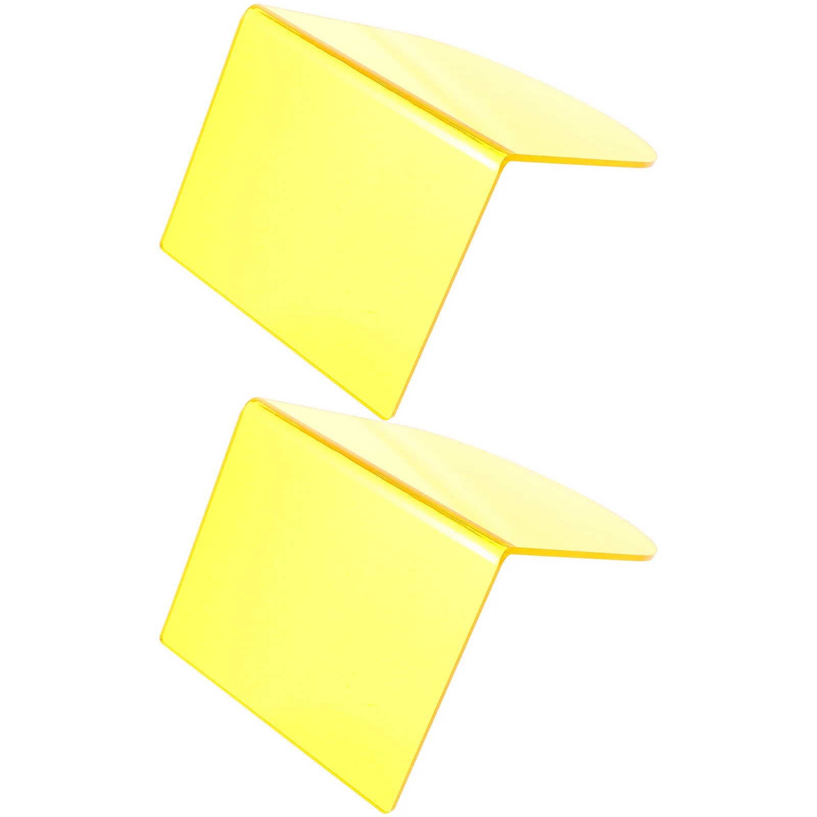 

2pcs Bookends Clear Acrylic L Shape Non-Skid Book Support Stand For Desk Home Office Study Room Book Organizer Display Rack