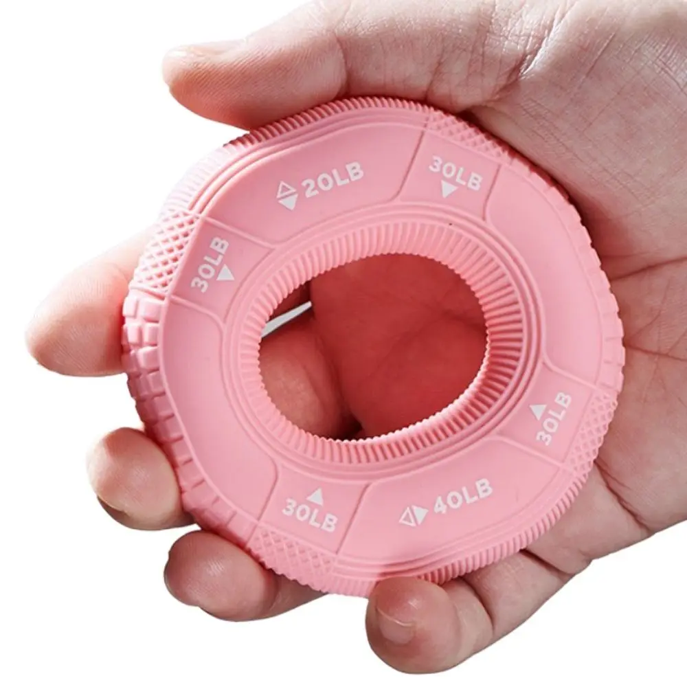 20-90LB Hand Grip Ring Silicone Portable Finger Trainer Grip Exerciser Muscle Fitness Grip Expander Elderly