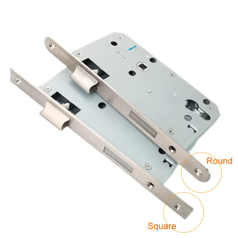 7255 security door lock body Mechanical lock fingerprint smart lock lift handle to lock 7260 round plate need 32mm cylinder