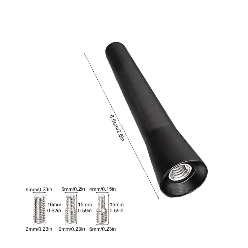Radio samochodowe Antena do montażu na dachu 6,5 cm Uniwersalna śruba Samochodowy mini fixer Zewnętrzny sprzęt odbiorczy FM AM DAB Zewnętrzna antena dekoracyjna — zdjęcie 3