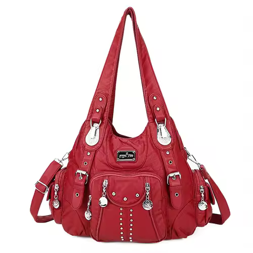 Angel kiss Bag Women Fashion Handbags Women Shoulder Bags PU Leather Handbag Female Satchel Shoulder Purse Bag bolsa feminina - Image 18