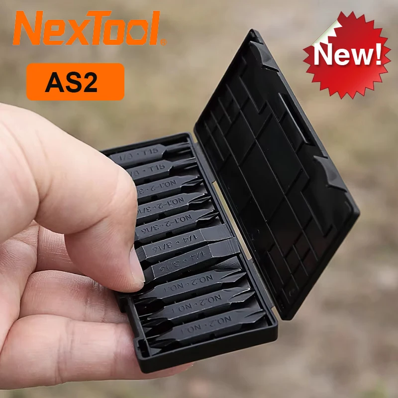 

NexTool AS2 Double-Ended Screwdriver Bits Set For Pocket Tool E1/Flagship Captain Multi Tool Durable S2 Steel Home Repair DIY