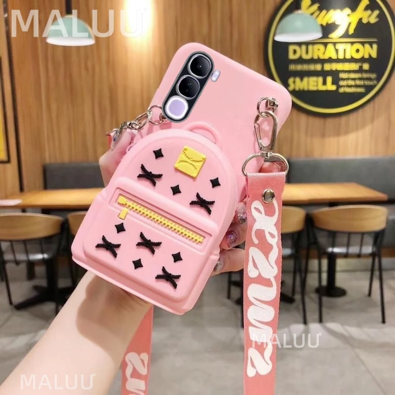 Phone case for Vivo V40 Lite 5G cover 2024 clear silicone fashion flower letters TPU Y200 v 40 Lite v40lite Funda