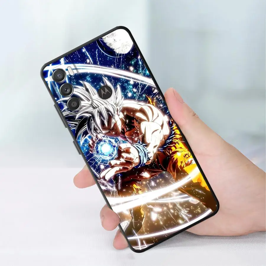 Phone Cover Case for Motorola Moto G51 G73 G50 G53 G30 Edge 20 Pro 30 Lite G52 G32 G71 G22 Edge40 G60s Dragon Ball Goku view 5