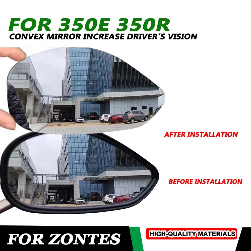 Convex Mirror Increase Rearview Mirrors Side Mirror View Vision For Zontes 350E 350R E350 R350 350 E 350 R ZT350E Accessories