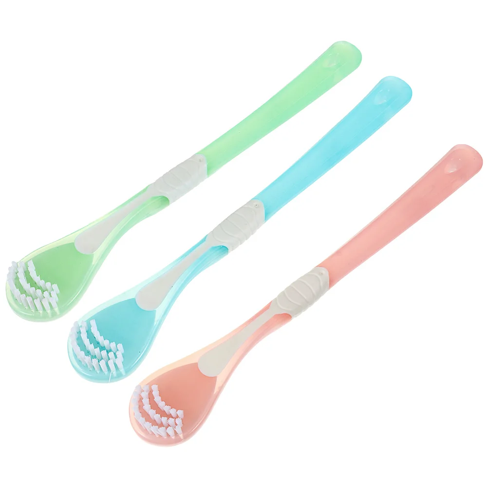 3 шт. скребки для языка, тонкая работа, гладкие края, инструменты для чистки языка, уменьшают неприятный запах изо рта, улучшает здоровье полости рта, многофункциональные