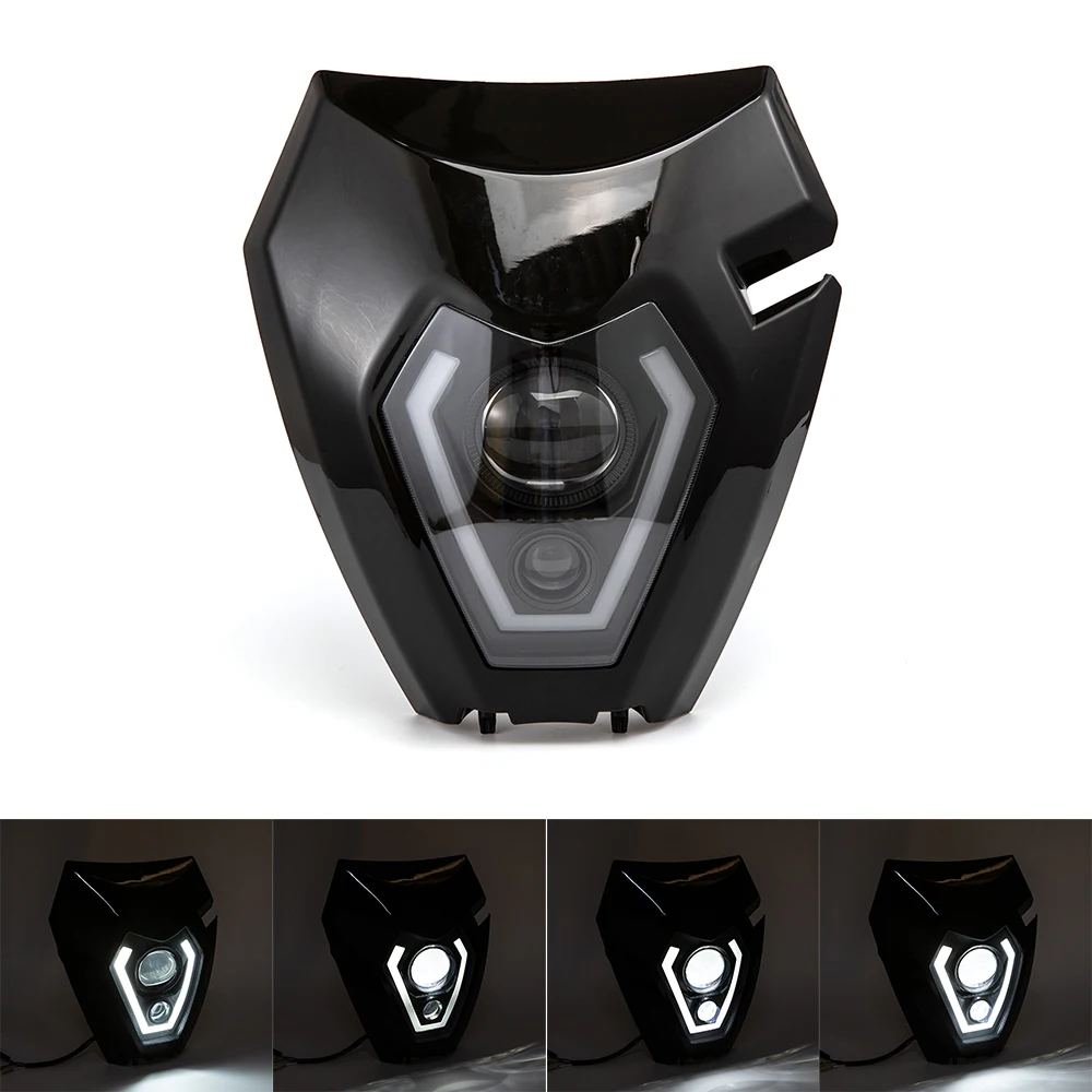 

Motorcycle LED Headlight Plate for EXC ESC XC XC-F EXC-F250 300 350 450 690 Supermoto Enduro Universal Dirt Bike Headlights