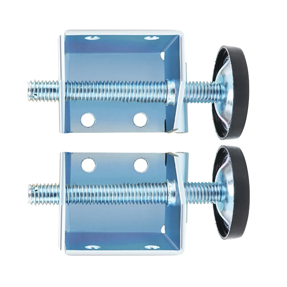 1Pair High Grade Steel Wardrobe Level Feet Adjustable Furniture Leg Leveler for Shelving Units Tables Cabinets Floor Protection