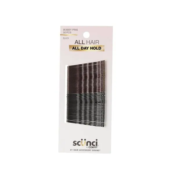 Bobby Pins & Hair Pins 50 Count Metal Black