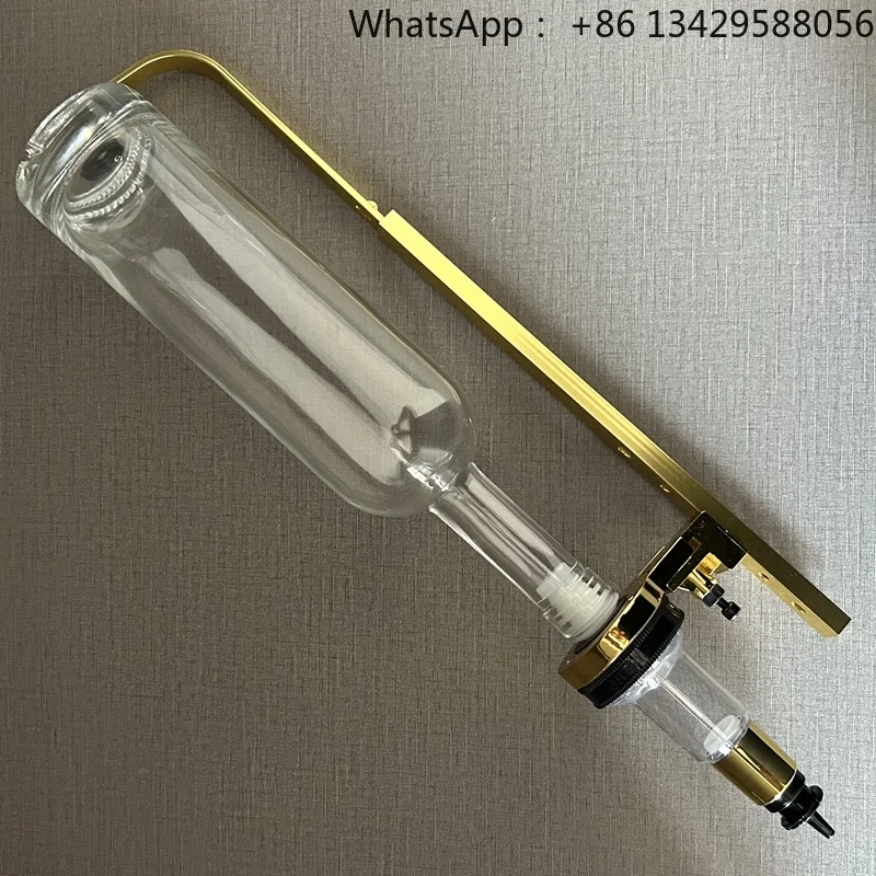 Golden Wall Mounted 500ml Glass Bottle Single Head Perfume Bar Dispenser Glass Bottle Dispenser