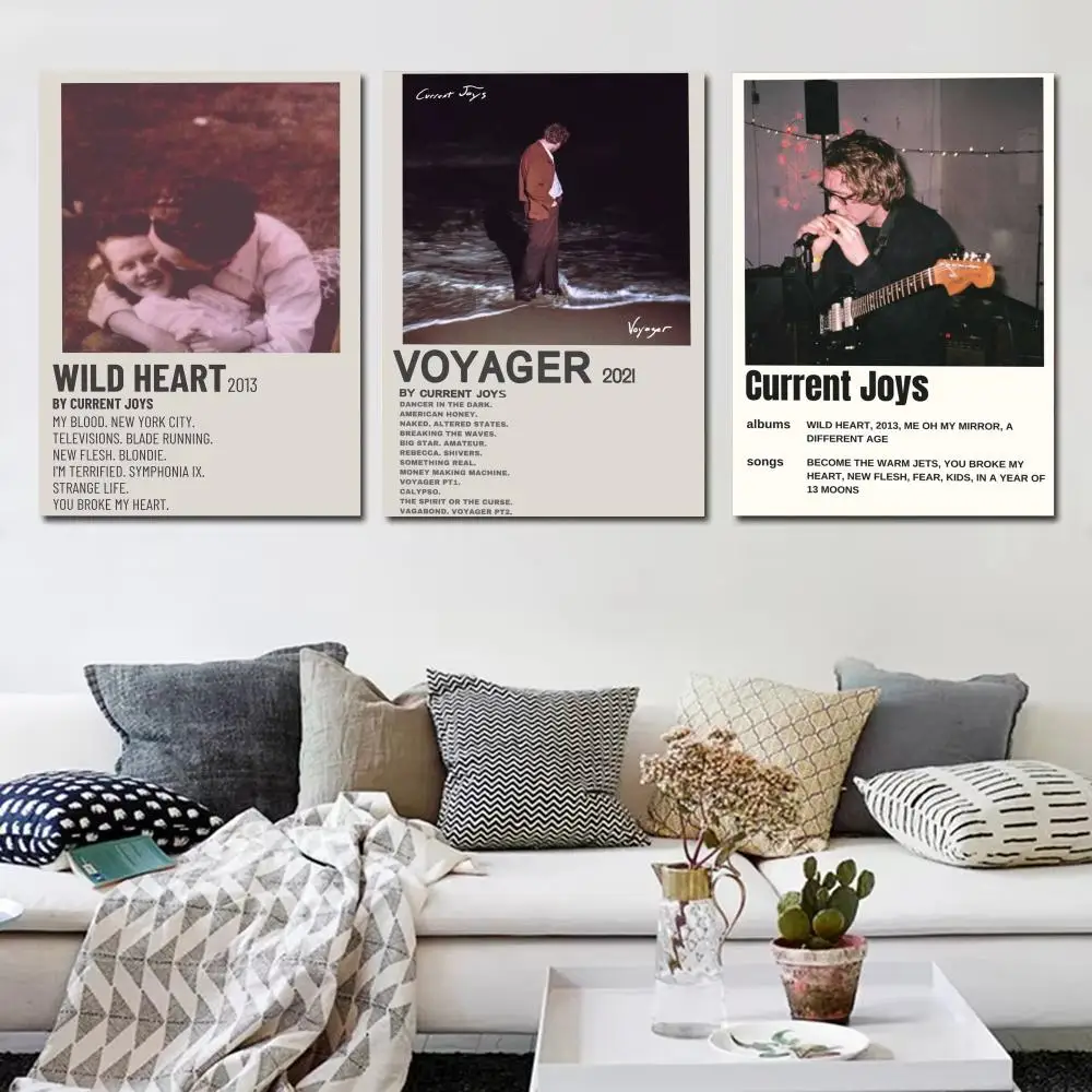 C-Current Joys N-Nick Rattigan Poster Music Album Wall Art Print Room Decoration for Bedroom Living Room Office Home Decor Gift
