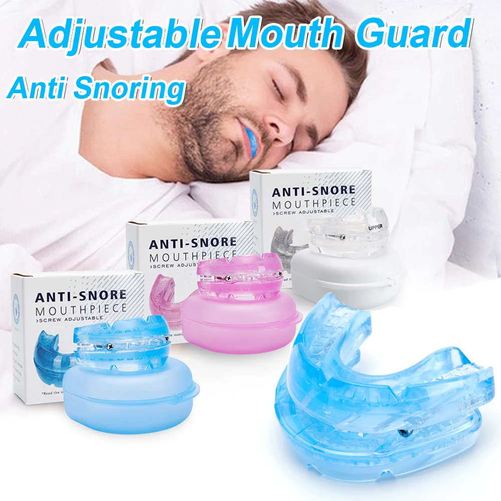 Adjustable Anti Snoring Mouthpiece Device Snoring Stopper Teeth Mouthguard Sleeping Aid Guard Bruxism Anti Snoring Devices