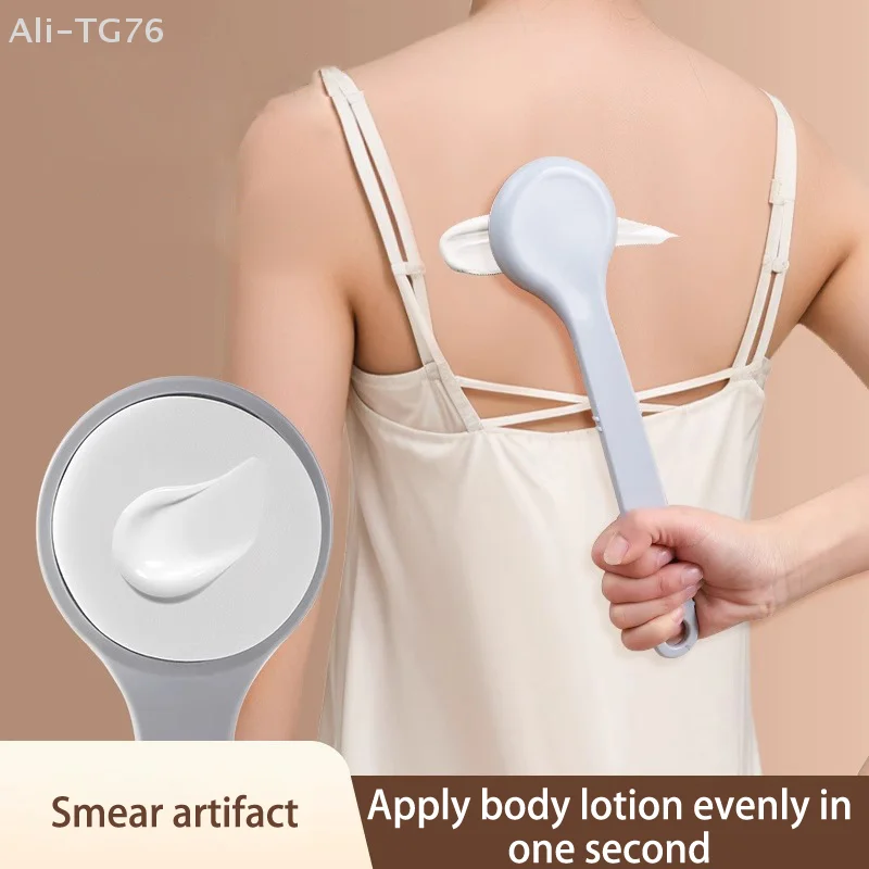 Multifunktionale Langstiel-Duschbürste mit Gratis Sonnenschutz-Rückenauftragsgerät für Lotion & Salbe Körperreiniger