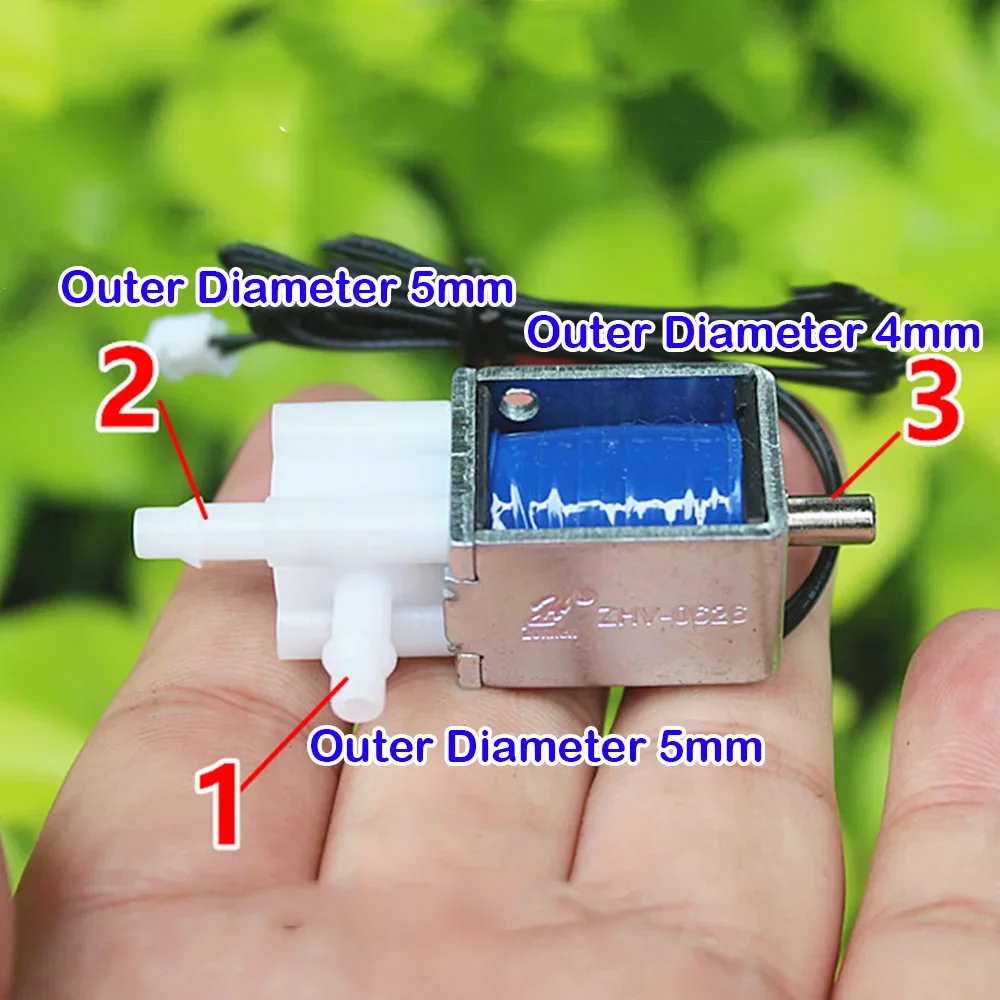 Mini 2-position 3-way Solenoid Valve Air Water Valve DC 24V 3W Electric Massager