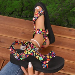 Platform Flat Sandals Women 2024 Light Non-slip Beach Sandals Cute Rope Shoes for Women Comfort Slides Women Zapatos De Mujer