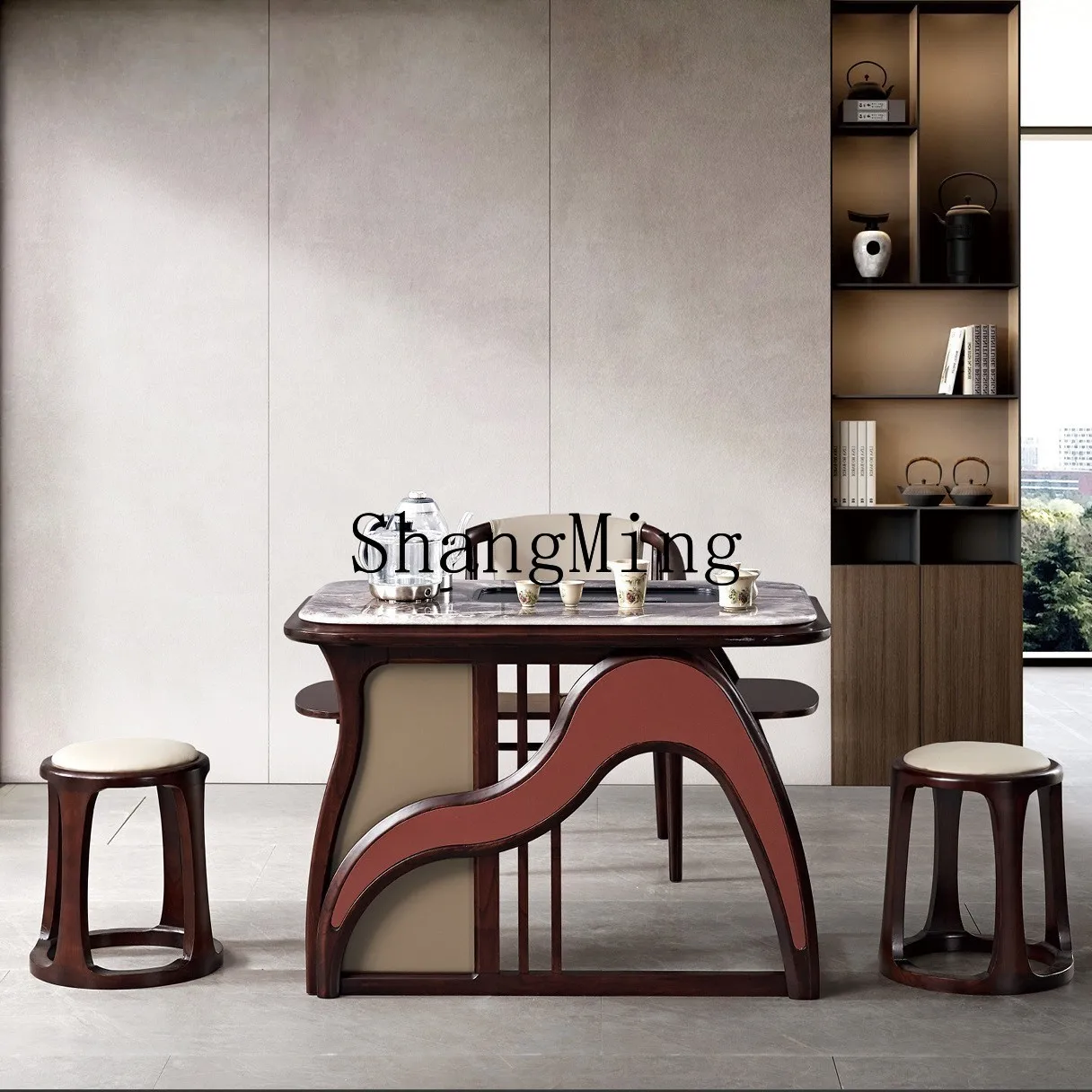 

CL balcony tea table chair modern new balcony small tea table minimalist small apartment tea table