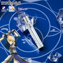 Fate Stay Night Heaven's Feel Excalibur Saber Alter Necklace Anime FGO FSN Pendant 925 Sterling Silver Gift