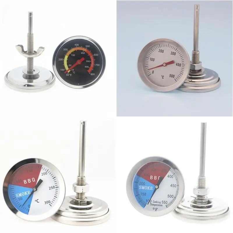 Stainless Steel Oven  Accurate Dual Temp Display Stable Base For Baking Grilling BBQ