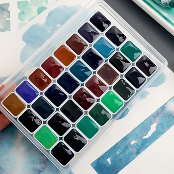 ホワイトナイト降水色 32 色水彩絵の具包装 0.5/1 ミリリットルマスターレベル層状新色アーティスト画材