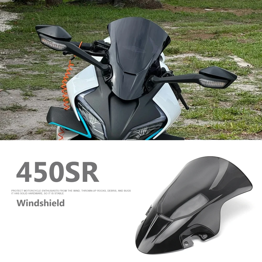 

For CFMOTO 450 SR 450SR 2025 2024 2023 Motorcycle Front Windshield Windscreen Cover Wind Shield Deflector Windshield Fairing