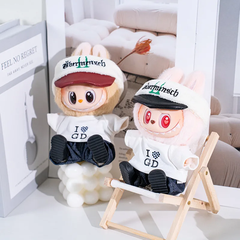 

Doll Clothing for V1 V2 V3 Labubu Clothing Toys Sitting Party Fashion Hoodie DIY Set Children's Birthday Gift