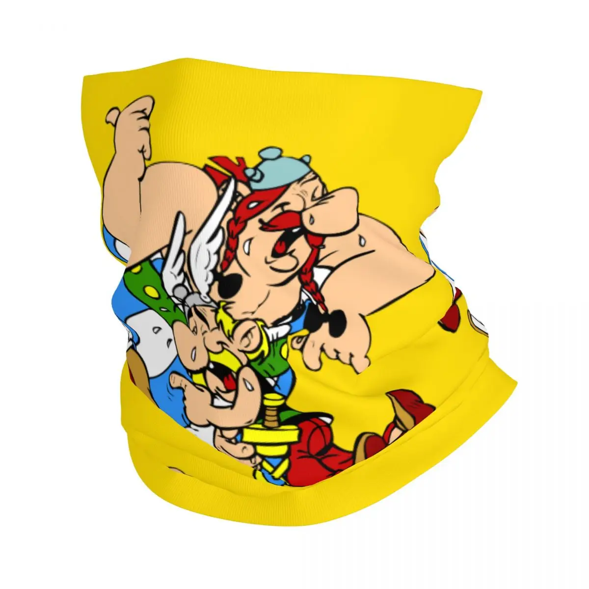 Adventure Comic Asterix And Obelix Neck Gaiter Men Women Windproof Winter Manga Getafix Dogmatix Bandana Scarf for Cycling