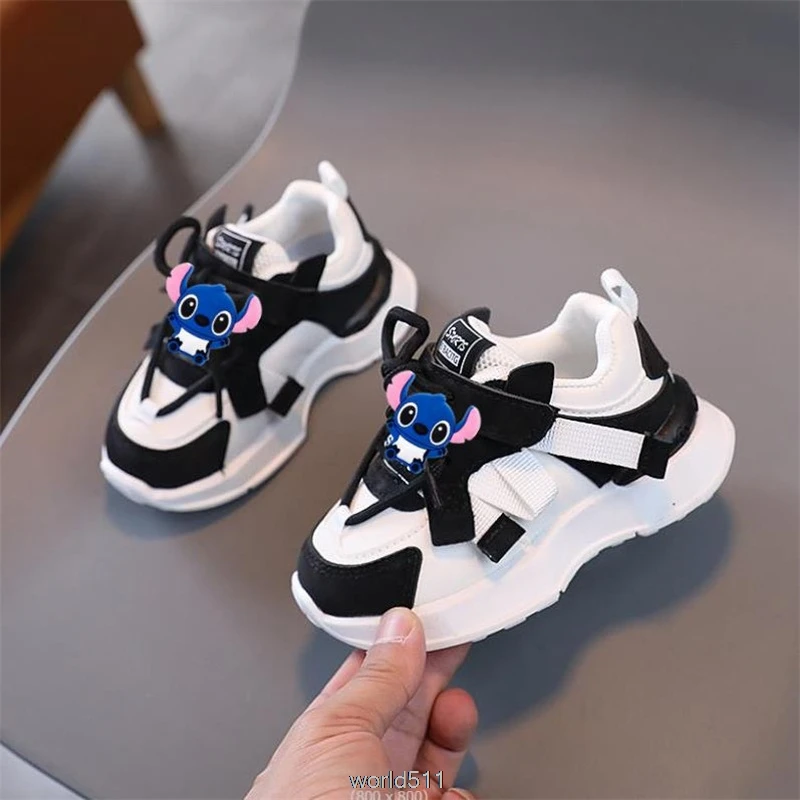 New Mickey Minnie Baby Sports Shoes 1-6 Years Boys Breathable Sneakers Infant First Walkers Baby Girls Running Shoe Kids Sneaker