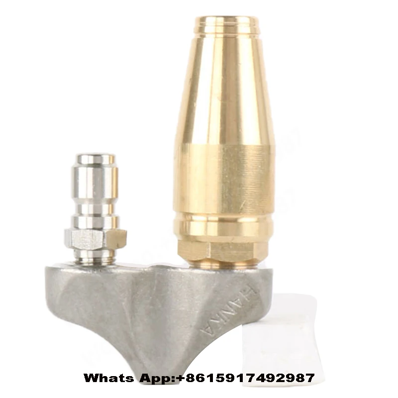 Sewer Jetting Turbo Nozzle for High Pressure Washer Root Ranger Nozzle Brass Reverse Turbo Jetter Nozzle