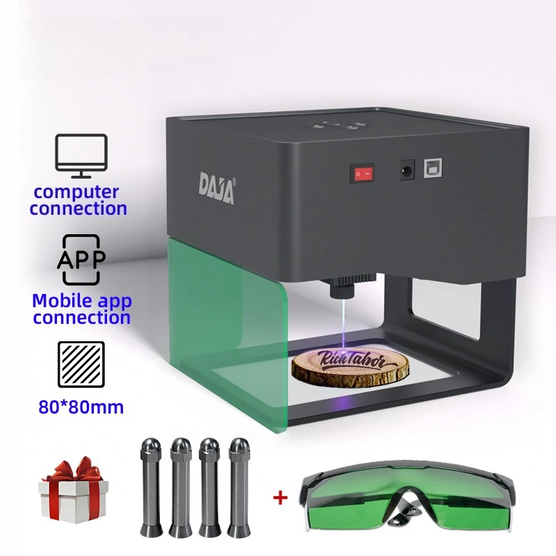 

Laser engraving machine small electric wood board leather wood bamboo portable micro desktop marking machine