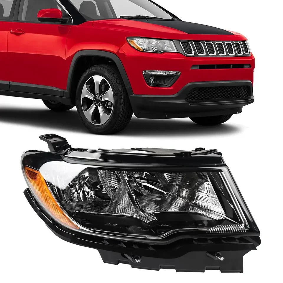 

Xenon Headlamp Headlight For 2017-2021 Jeep Compass 55112706AE 55112707AE